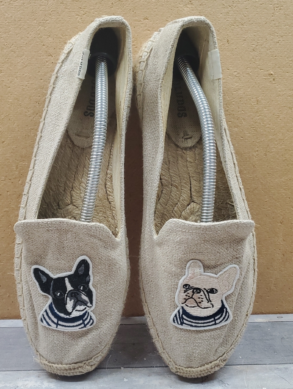Soludos Espadrilles Slip-On Frenchie Beige Flats Size 9
